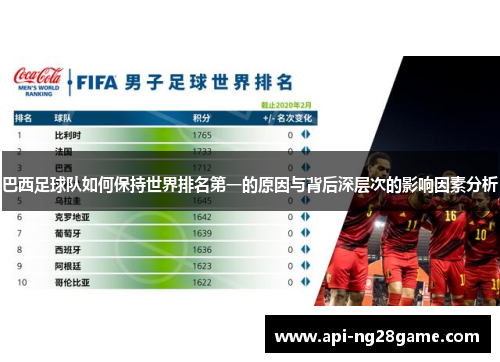 巴西足球队如何保持世界排名第一的原因与背后深层次的影响因素分析